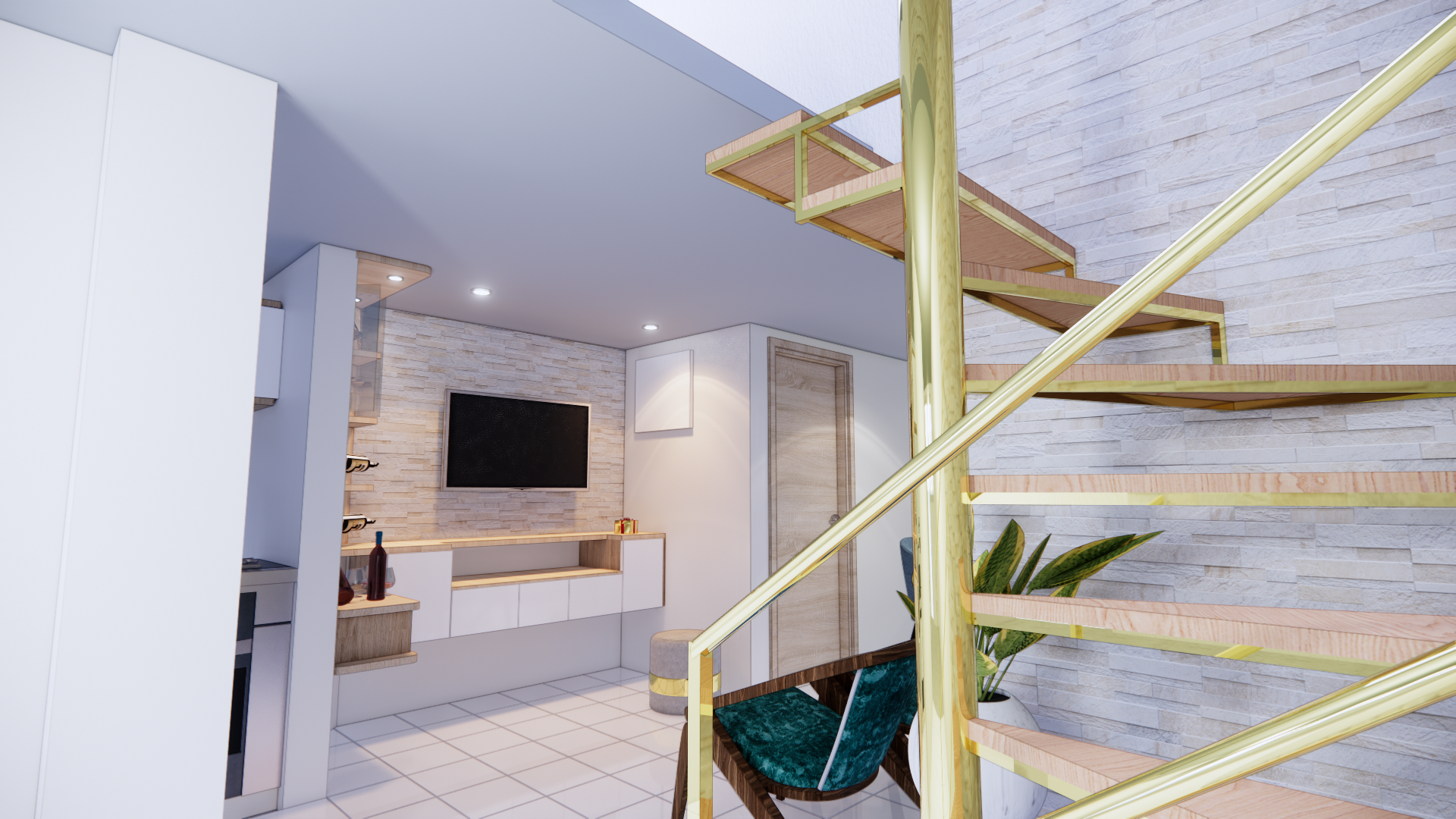 La Ronda — escalera desde abajo