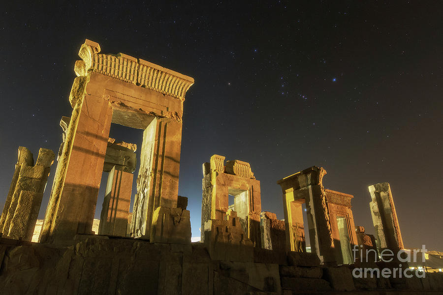 Ruinas de Persépolis bajo la Vía Láctea, Irán